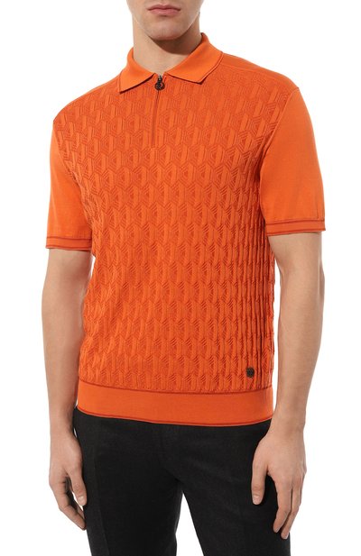 Поло из шелка и хлопка STEFANO RICCI, арт. K818042P31/F23170, фото 3