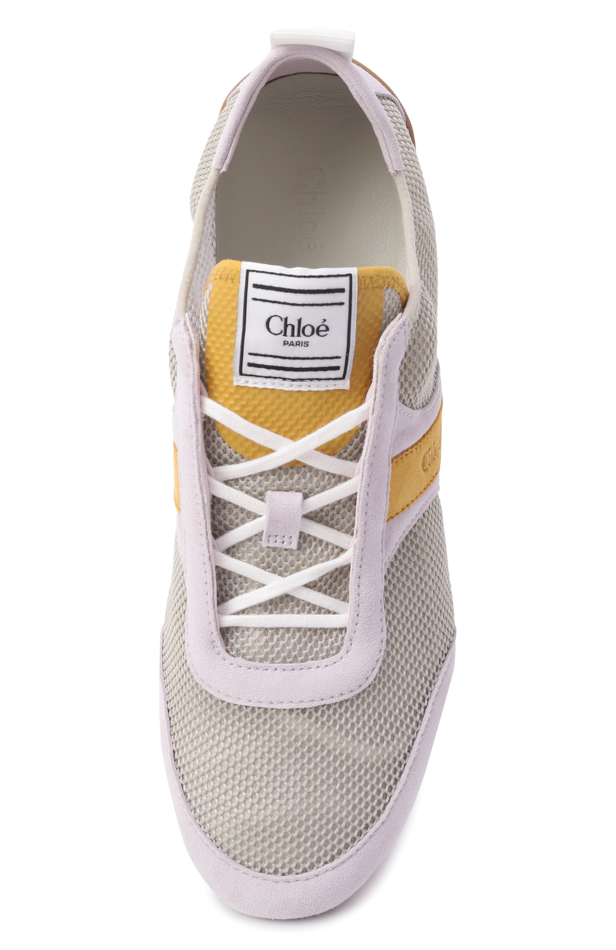 Комбинированные кеды chloé kick CHLOÉ, арт. CH26U15RWS, фото 6