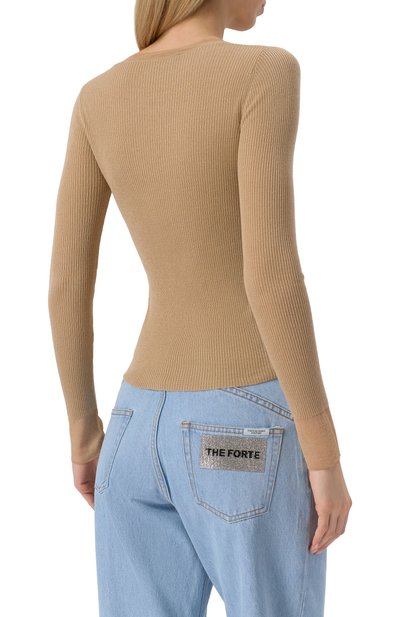 Пуловер из шелка и шерсти MAX MARA STUDIO, арт. GIGANTE, фото 4