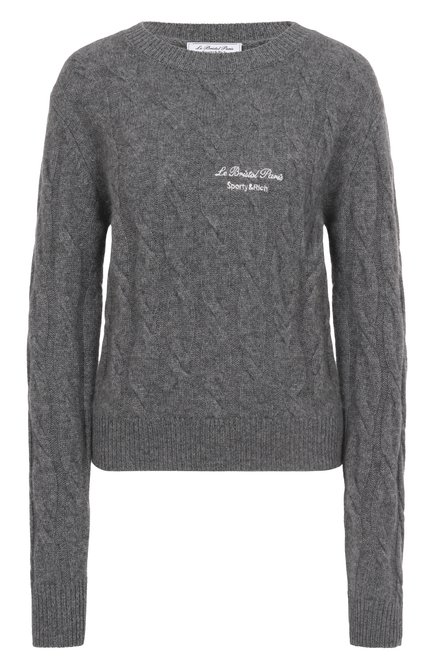 Женский свитер из кашемира и шерсти sporty &amp; rich x le bristol paris SPORTY AND RICH, арт. WS066517619GY03