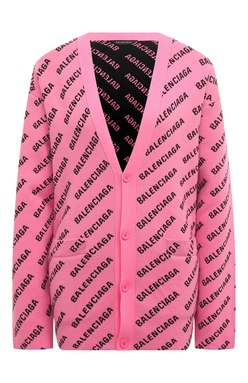 Хлопковый кардиган BALENCIAGA розового цвета по цене 225000 руб., арт. 733891/T3233, фото 1 Хлопковый кардиган BALENCIAGA, арт. 733891/T3233, фото 1