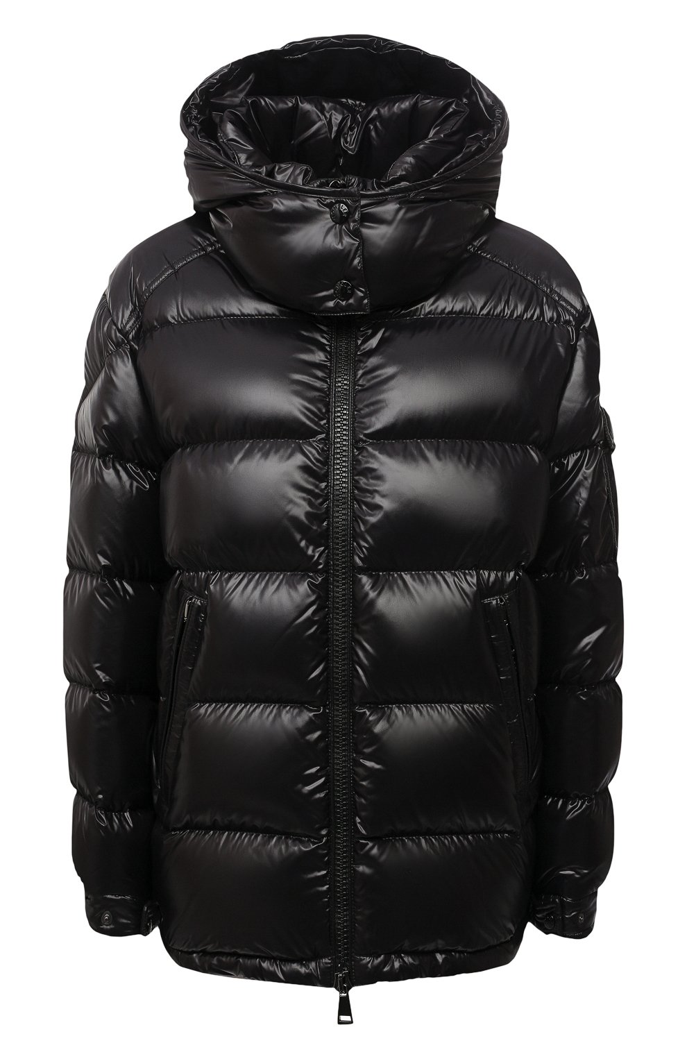 Пуховик fustet MONCLER черного цвета по цене 169000 руб., арт. G2-093-1A000-84-68950, фото 1 Пуховик fustet MONCLER, арт. G2-093-1A000-84-68950, фото 1