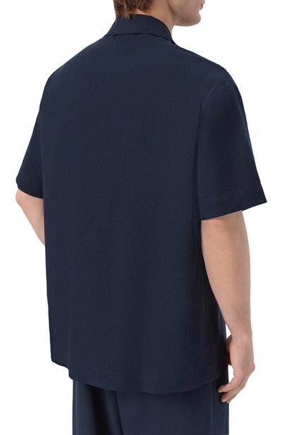 Рубашка изо льна и вискозы EMPORIO ARMANI, арт. EM000593/AF20590, фото 4