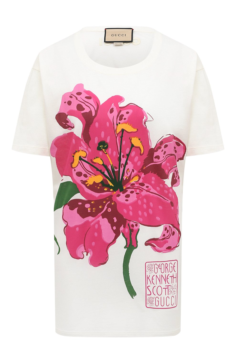 Хлопковая футболка gucci x ken scott GUCCI, арт. 615044 XJDBQ, фото 1