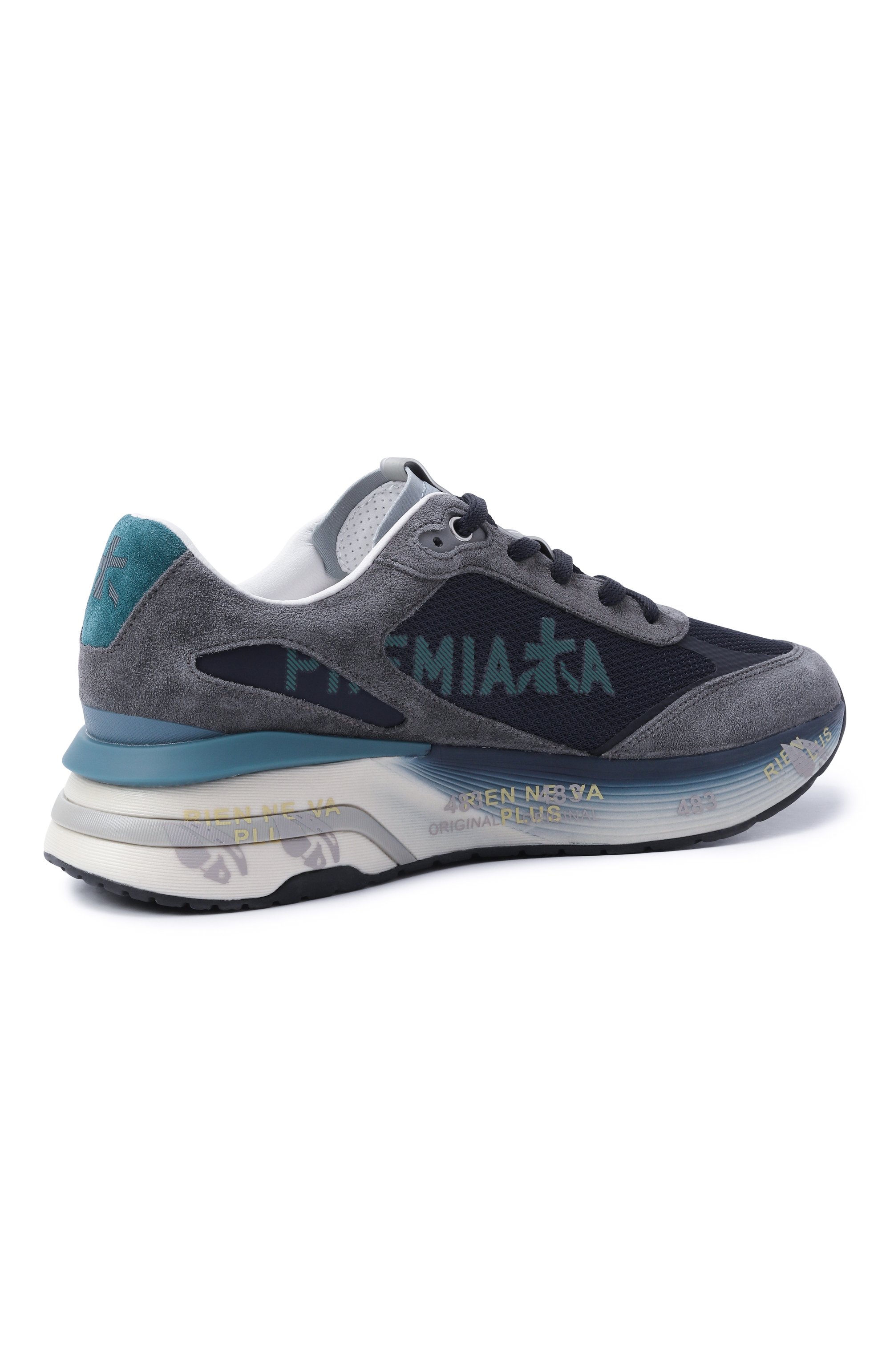 Комбинированные кроссовки moerun PREMIATA синего цвета по цене 32000 руб., арт. M0ERUN/VAR 7772, фото 5 Комбинированные кроссовки moerun PREMIATA, арт. M0ERUN/VAR 7772, фото 5