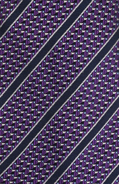 Шелковый галстук с узором ZEGNA сиреневого цвета по цене 22450 руб., арт. Z2W05/1XW, фото 3 Шелковый галстук с узором ZEGNA, арт. Z2W05/1XW, фото 3
