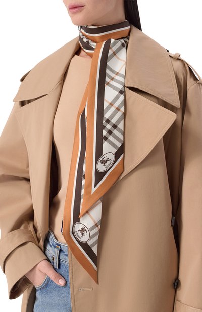 Женский шелковый шарф-твилли BURBERRY, арт. 8120320