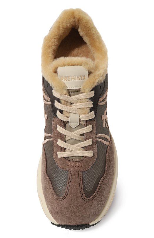 Комбинированные кроссовки Cassie Premiata CASSIE/VAR 7072M Бежевый  CASSIE/VAR 7072M Фото 6