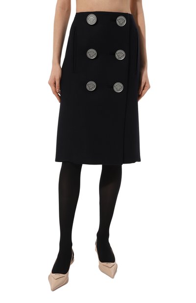 Шерстяная юбка PRADA, арт. P119T-W3Q-F0008-212, фото 3