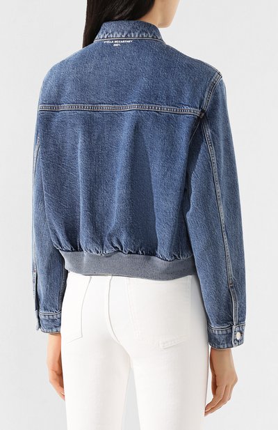 Джинсовая куртка STELLA MCCARTNEY синего цвета по цене 71900 руб., арт. 600578/SNH68, фото 4 Джинсовая куртка STELLA MCCARTNEY, арт. 600578/SNH68, фото 4