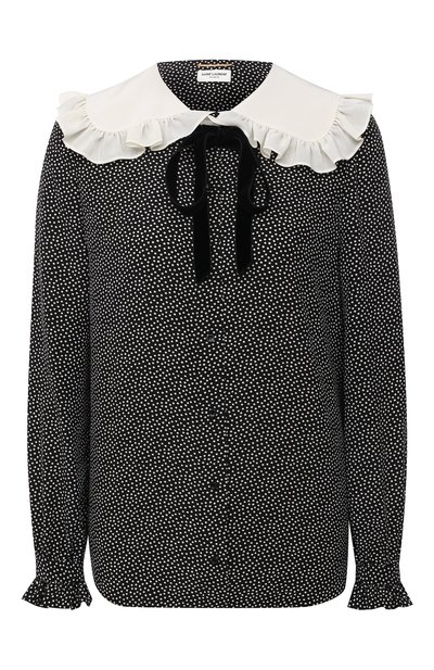 Женская шелковая блузка SAINT LAURENT, арт. 660883/Y5D12