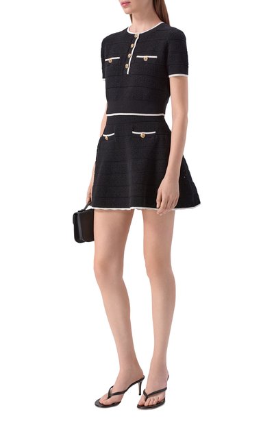 Хлопковая юбка SELF-PORTRAIT, арт. SS26-055SK-B, фото 2