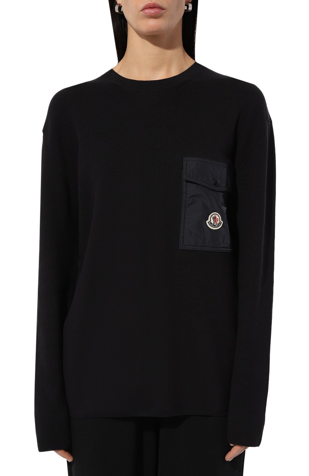 Хлопковый пуловер MONCLER, арт. 9C000-01-M1113, фото 3