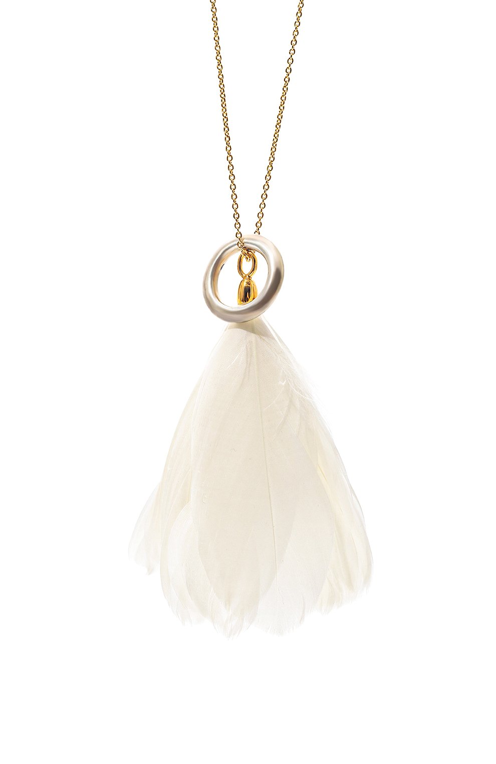 Кулон на цепочке JIL SANDER белого цвета по цене 111500 руб., арт. J11UU0038 J12045, фото 3 Кулон на цепочке JIL SANDER, арт. J11UU0038 J12045, фото 3