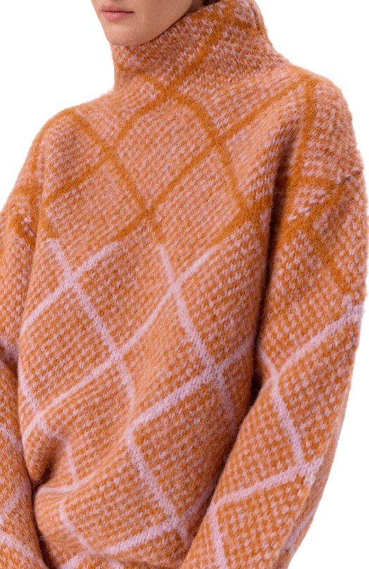 Шерстяной свитер Dries Van Noten 252-011227-2709 Оранжевый  252-011227-2709 Фото 5