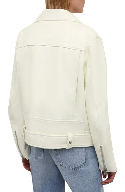 Кожаная куртка ACNE STUDIOS кремового цвета по цене 219000 руб., арт. A70066, фото 4 Кожаная куртка ACNE STUDIOS, арт. A70066, фото 4