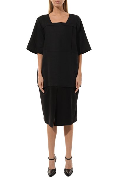 Двустороннее платье из хлопка и льна MIDGARD PARIS, арт. F1-DR3-BK, фото 3