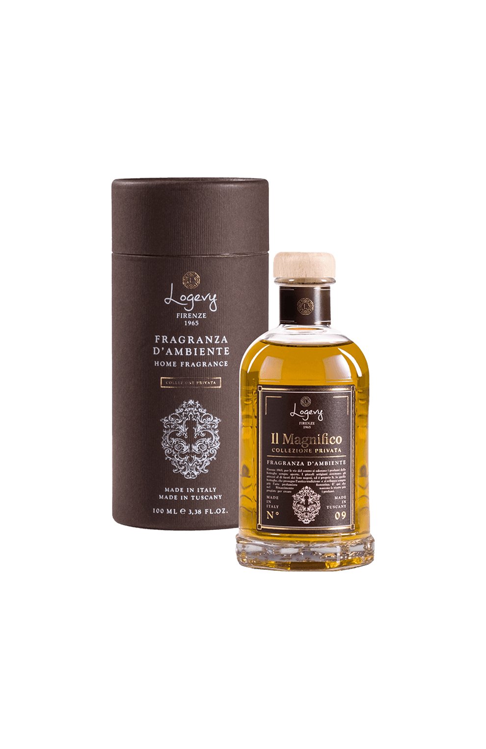 Диффузор с палочками collezione privata il magnifico / "великолепный" (100ml) LOGEVY FIRENZE 1965, арт. 8050519373623, фото 2