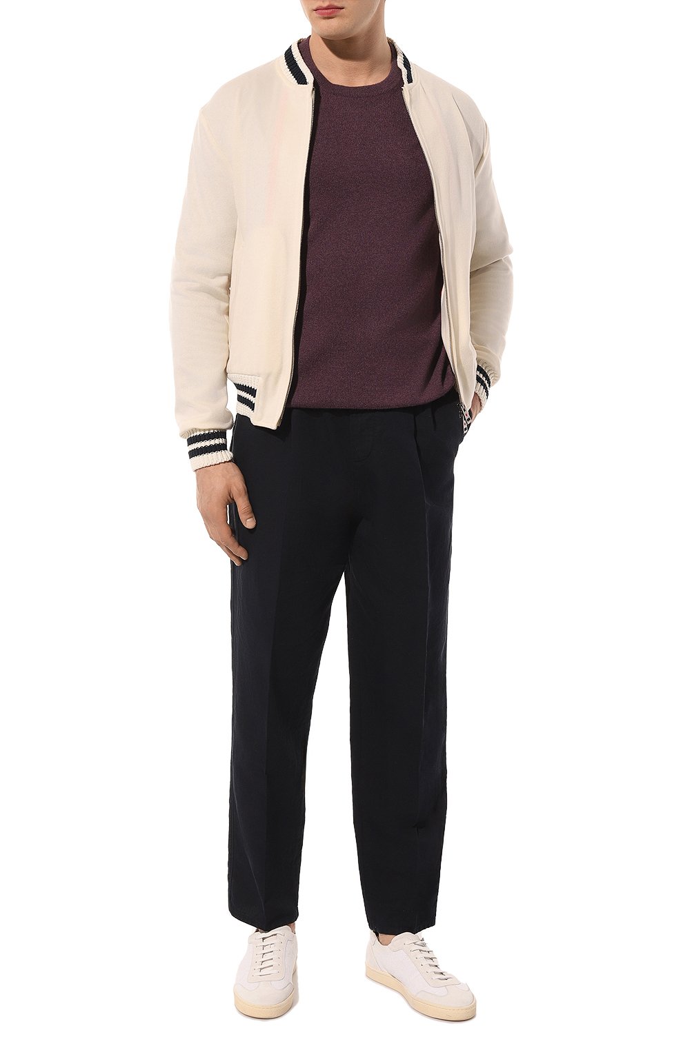 Брюки изо льна и хлопка BRUNELLO CUCINELLI, арт. M291DE1710, фото 2