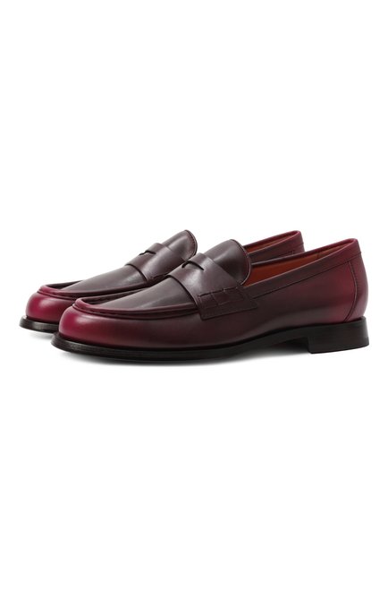 Женские кожаные пенни-лоферы SANTONI, арт. WUQG59462BJ2NWHM
