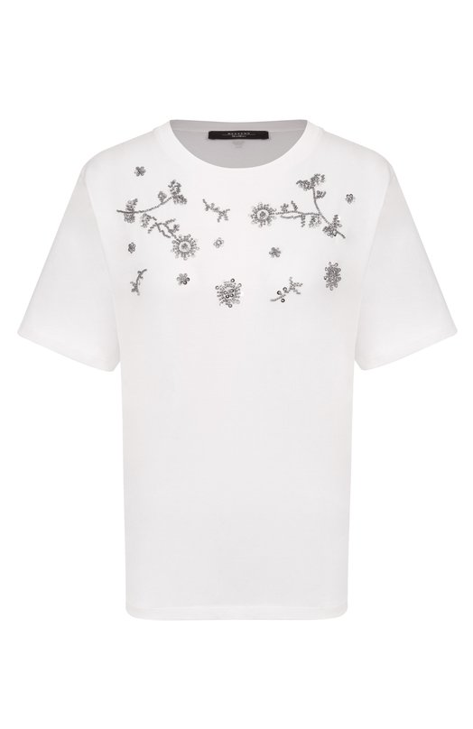 Хлопковая футболка Weekend Max Mara WKDAGILE Белый WKDAGILE