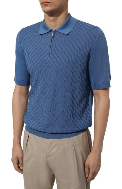Поло из шелка и хлопка ZILLI, арт. KZP002M0145VVA000, фото 3
