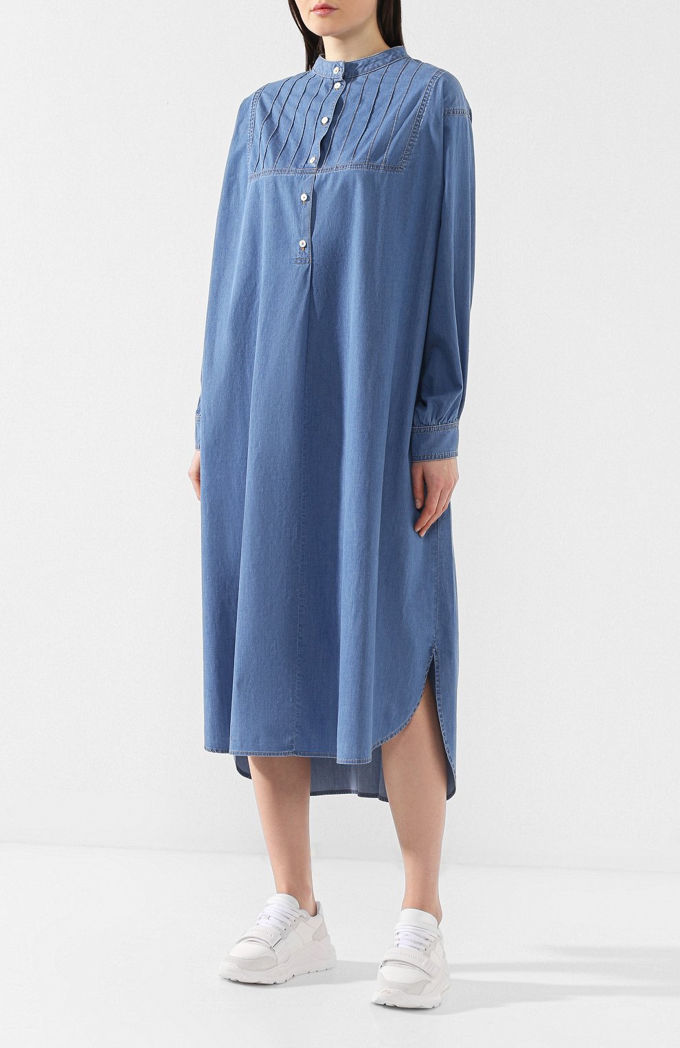 Джинсовое платье SONIA RYKIEL синего цвета по цене 31950 руб., арт. 12303403-28, фото 3 Джинсовое платье SONIA RYKIEL, арт. 12303403-28, фото 3