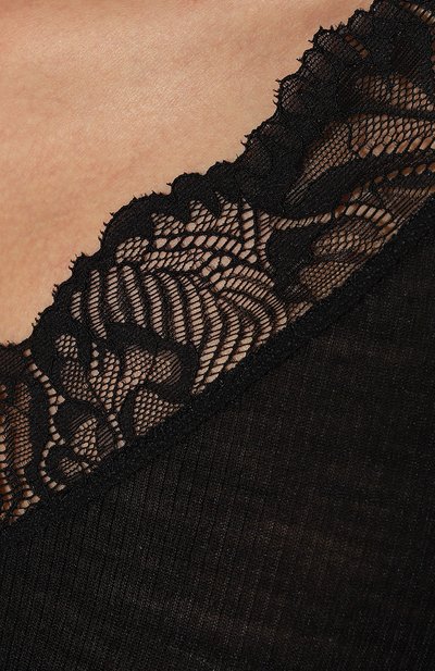 Лонгслив из шерсти и шелка HANRO черного цвета по цене 16950 руб., арт. 072994, фото 5 Лонгслив из шерсти и шелка HANRO, арт. 072994, фото 5