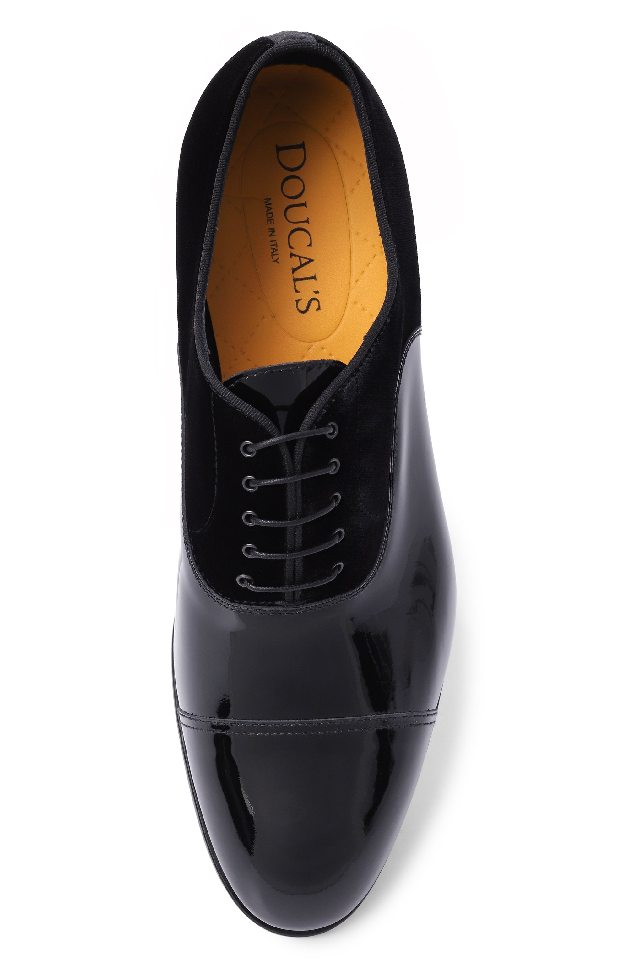 Комбинированные оксфорды DOUCAL'S черного цвета по цене 64350 руб., арт. DU3528RENNPF835N, фото 6 Комбинированные оксфорды DOUCAL'S, арт. DU3528RENNPF835N, фото 6