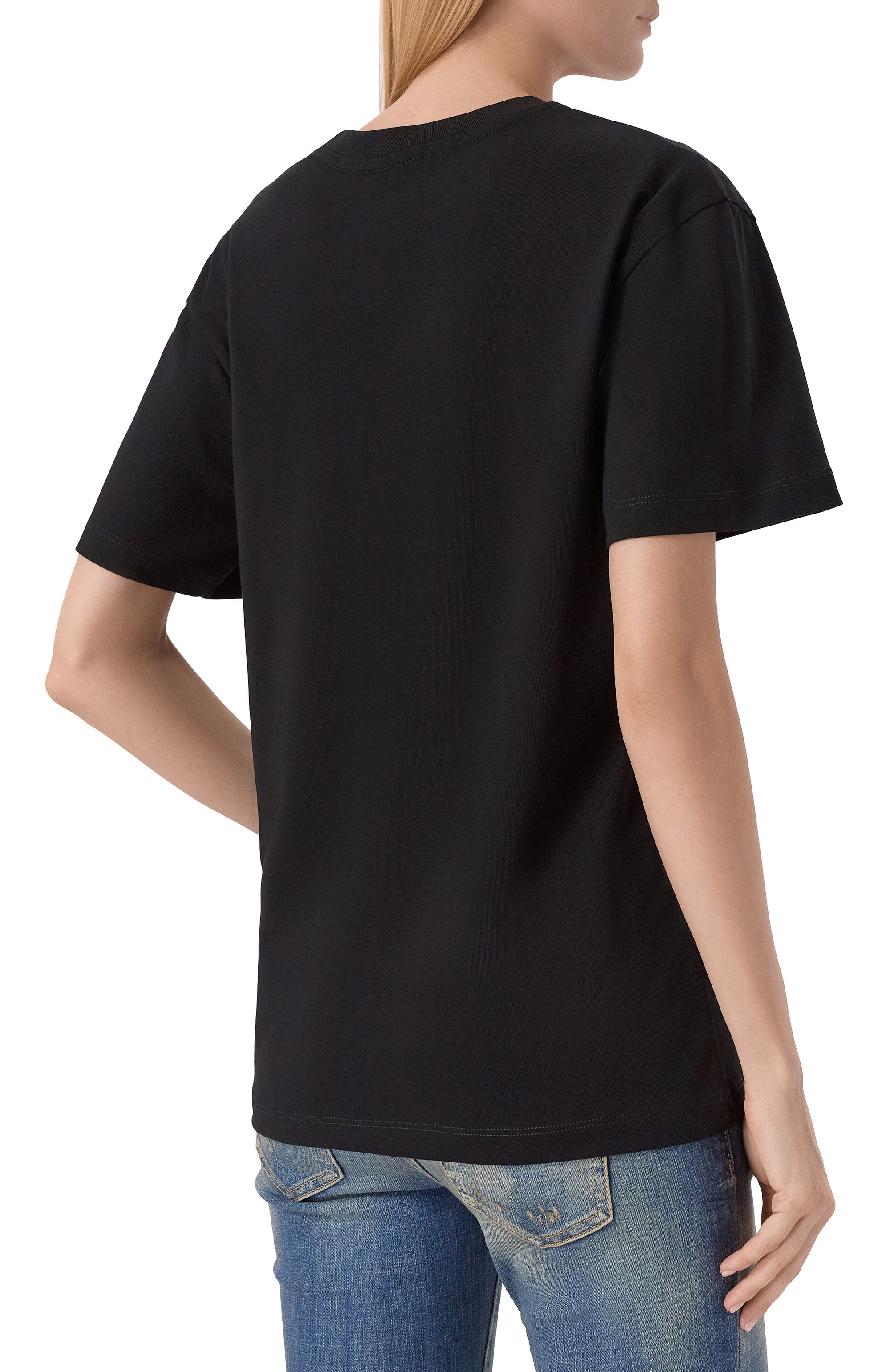 Хлопковая футболка COMME DES FUCKDOWN черного цвета по цене 5525 руб., арт. CFABW01356, фото 4 Хлопковая футболка COMME DES FUCKDOWN, арт. CFABW01356, фото 4