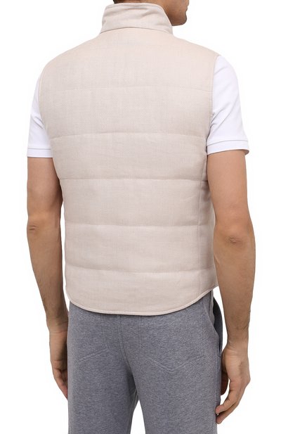 Пуховый жилет BRUNELLO CUCINELLI, арт. MW4431765, фото 4