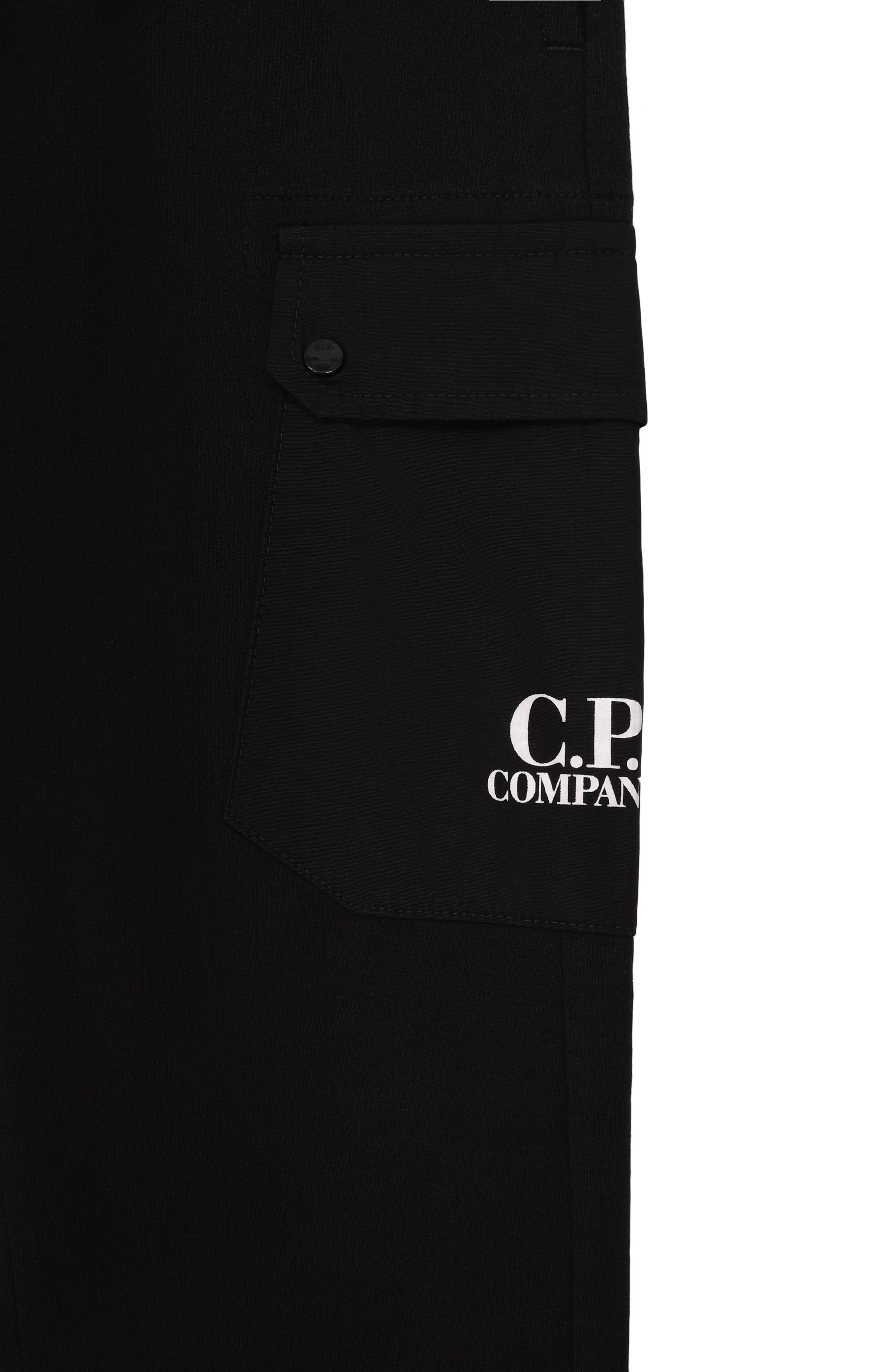 Хлопковые джоггеры C.P. COMPANY черного цвета по цене 19600 руб., арт. CUP01B/LCC02_001, фото 3 Хлопковые джоггеры C.P. COMPANY, арт. CUP01B/LCC02_001, фото 3