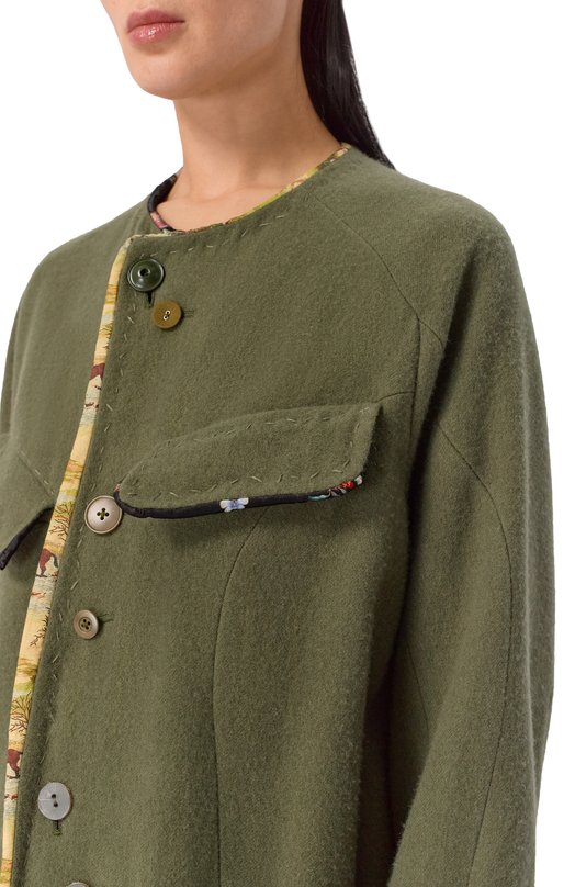 Утепленное пальто Undercover UC2E1306 Зелёный  UC2E1306 Фото 5