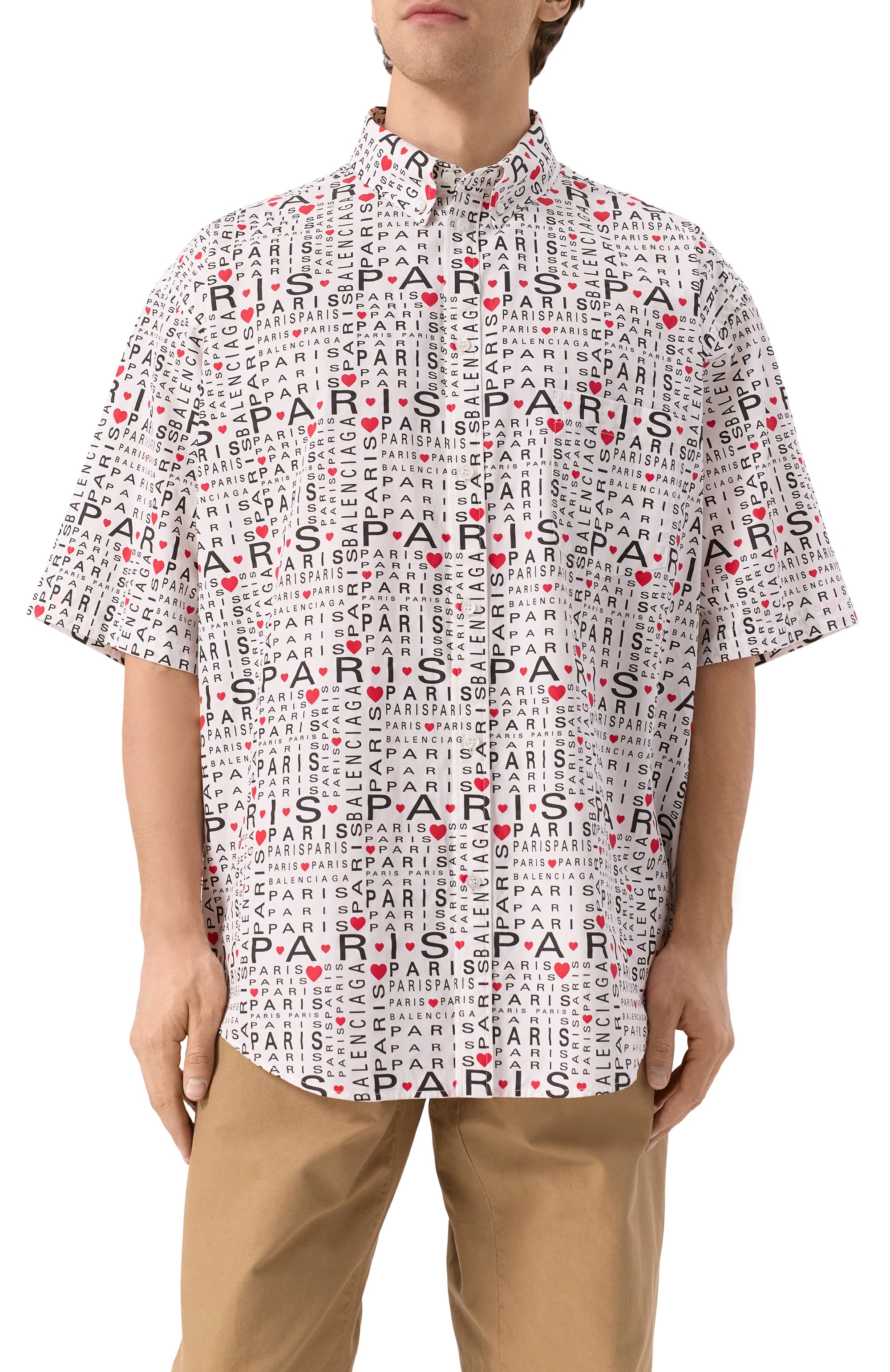 Хлопковая рубашка BALENCIAGA, арт. 681702/TRLH7, фото 3