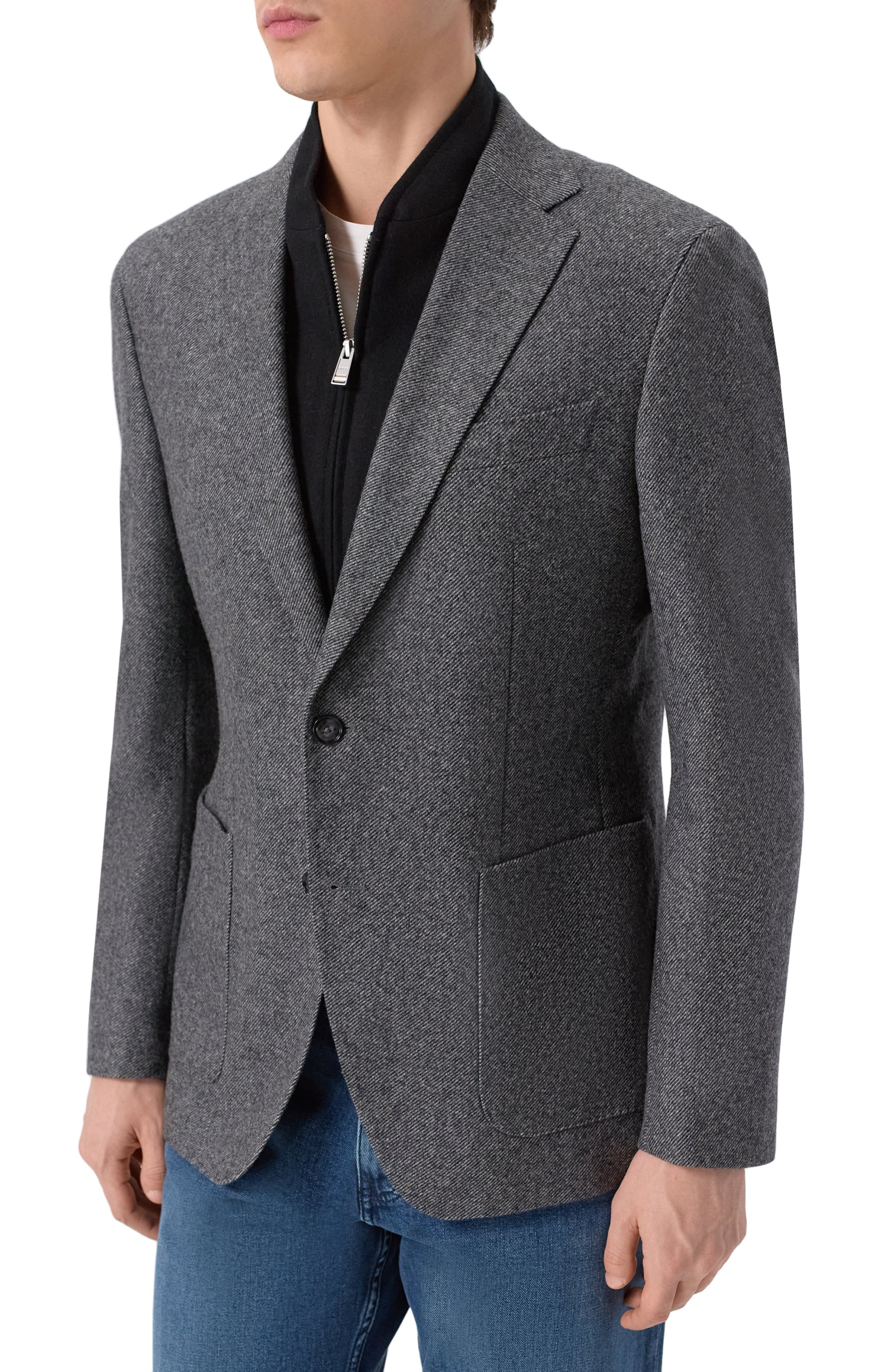 Шерстяной пиджак BOSS, арт. 50551589, фото 3