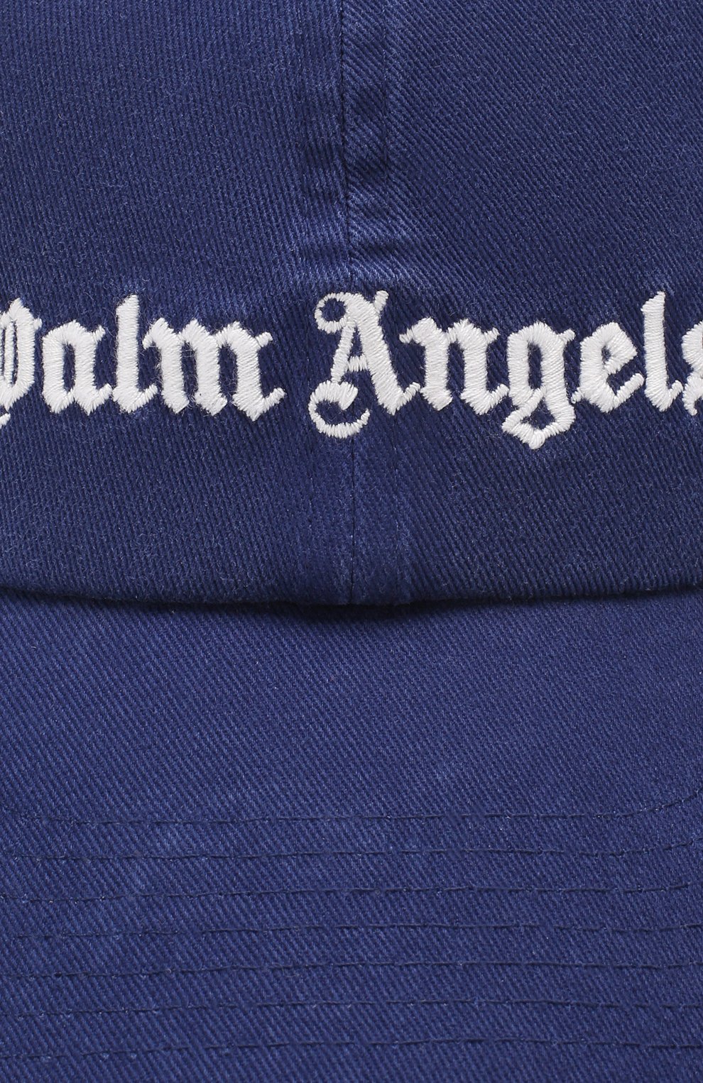 Хлопковая бейсболка PALM ANGELS синего цвета по цене 10350 руб., арт. PMLB009S202240233001, фото 3 Хлопковая бейсболка PALM ANGELS, арт. PMLB009S202240233001, фото 3