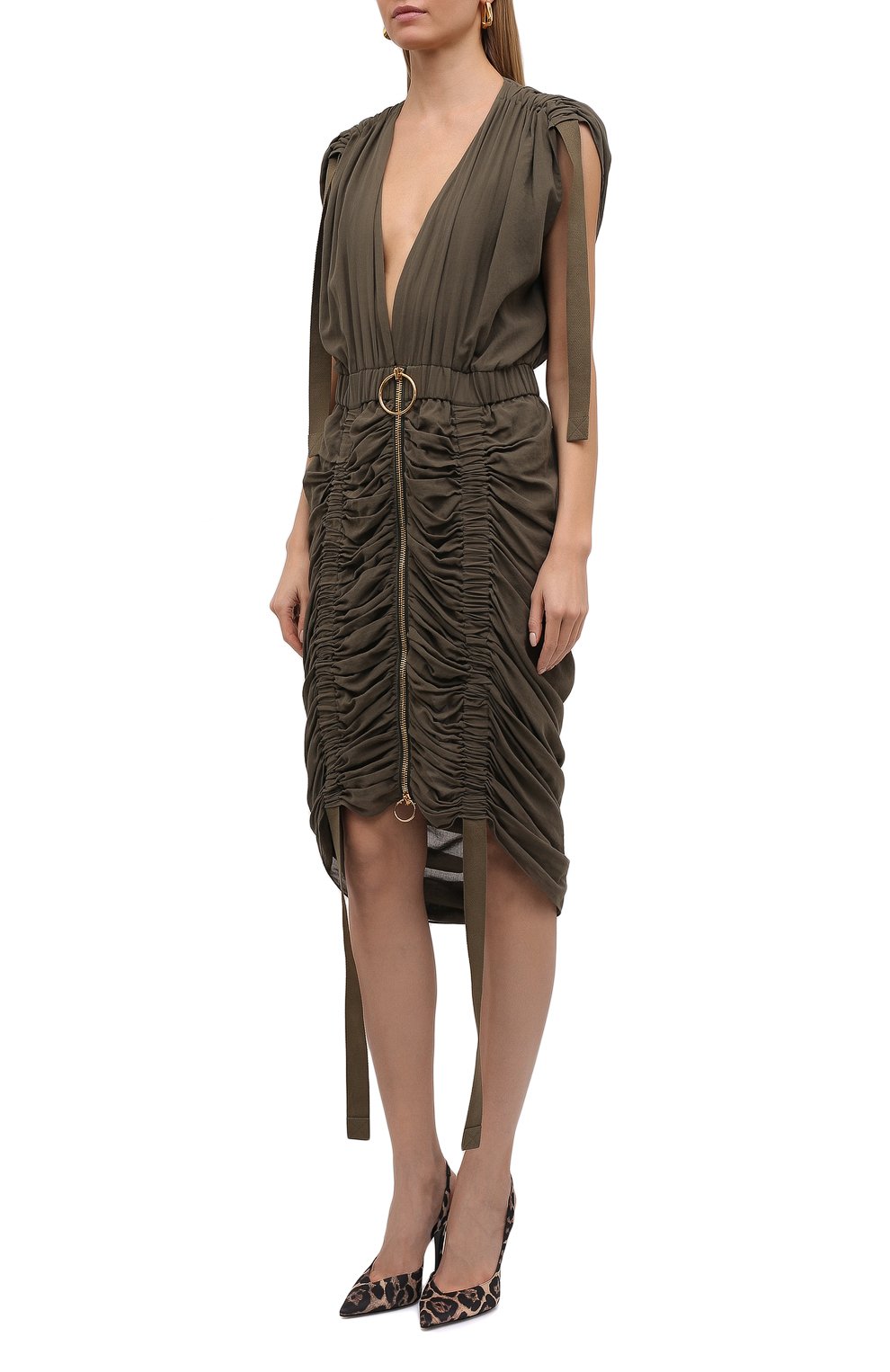 Хлопковое платье BALMAIN, арт. WF0RD000/C306, фото 3