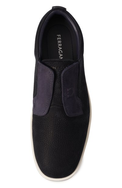 Кожаные кеды urban FERRAGAMO темно-синего цвета по цене 119500 руб., арт. 02A000/786896, фото 5 Кожаные кеды urban FERRAGAMO, арт. 02A000/786896, фото 5