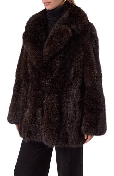 Шуба из соболя MVST, арт. FBKB-1604-1SB/F5507, фото 3