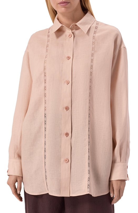 Льняная рубашка MVST M26.CSW.B407/T303 Розовый  M26.CSW.B407/T303 Фото 3