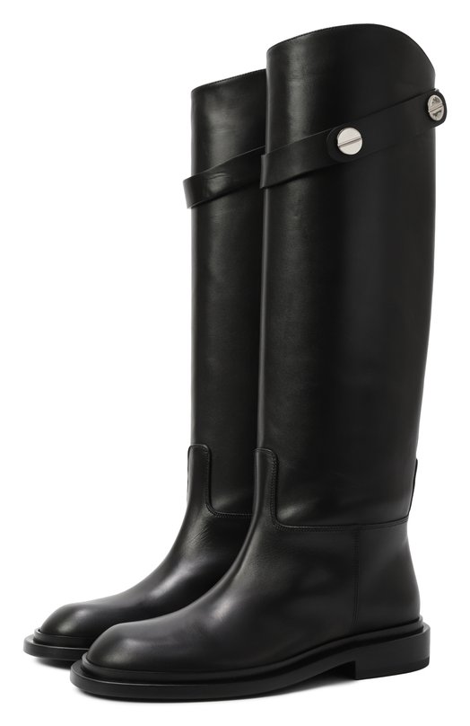 Кожаные сапоги Andrea Mattia Capezzani W505/VITELL0 Чёрный W505/VITELL0