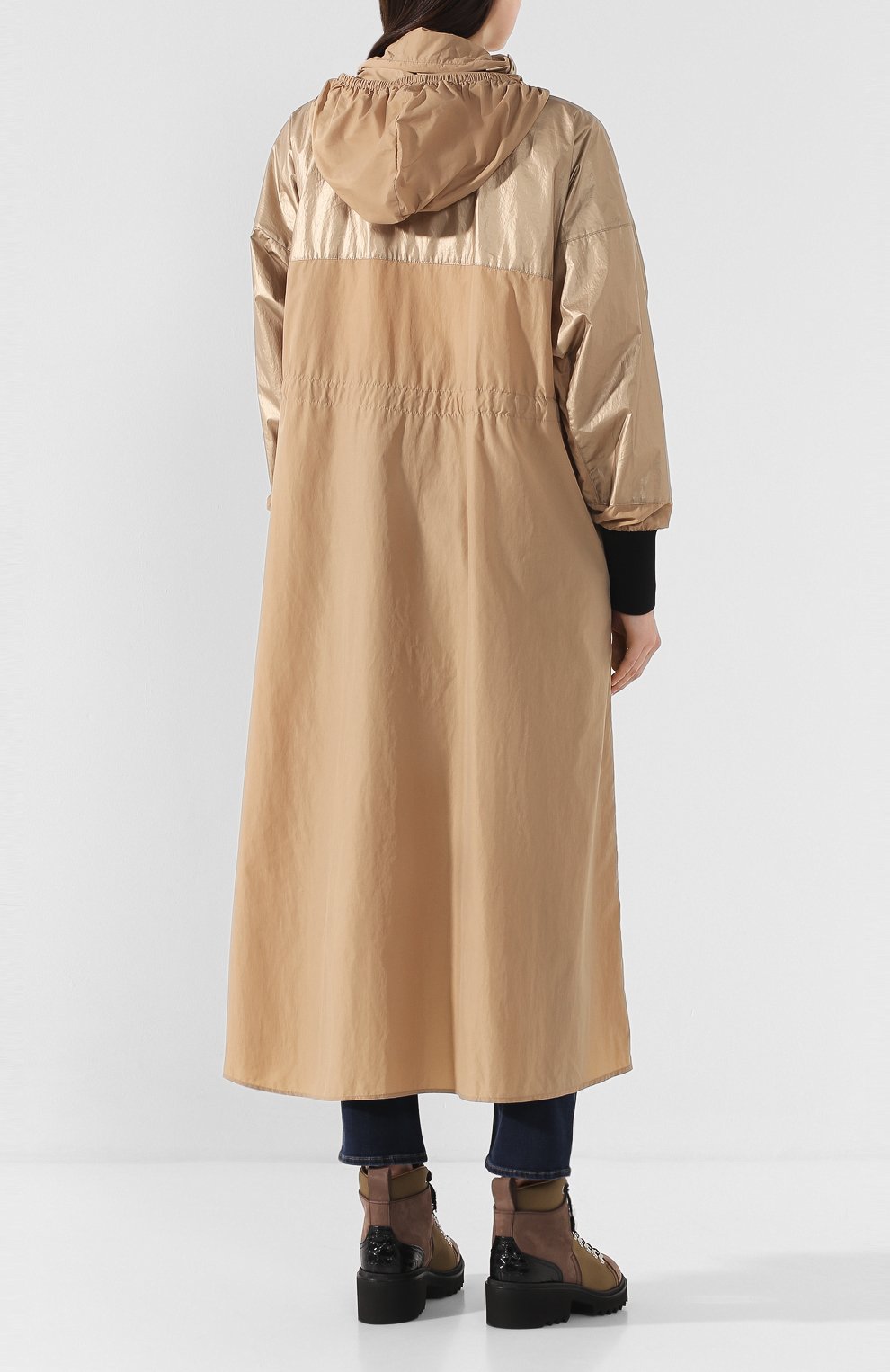 Плащ bronze MONCLER бежевого цвета по цене 83400 руб., арт. F1-093-1D703-00-C0471, фото 4 Плащ bronze MONCLER, арт. F1-093-1D703-00-C0471, фото 4