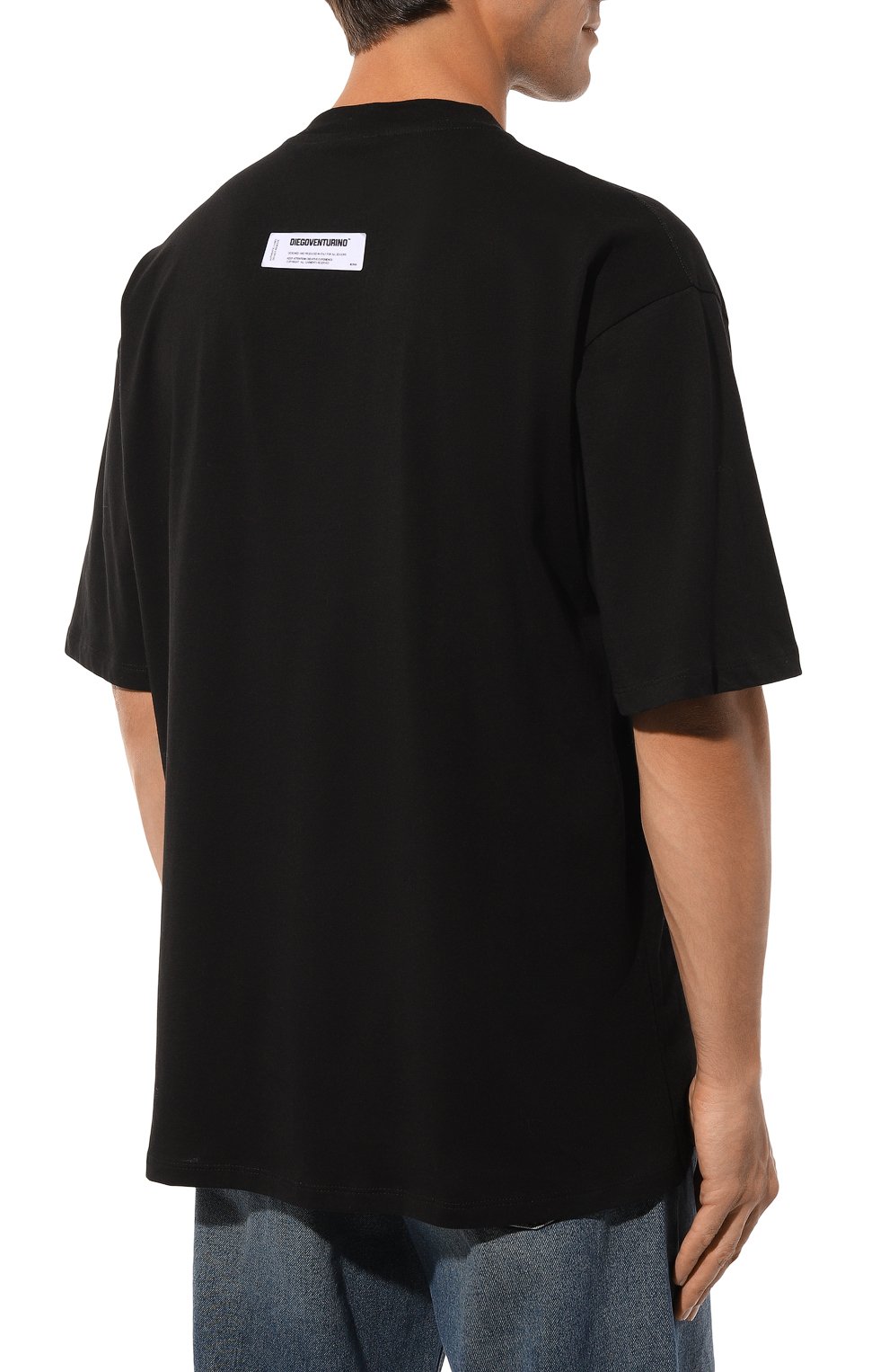 Хлопковая футболка DIEGO VENTURINO, арт. D3W4DVTS0K, фото 4