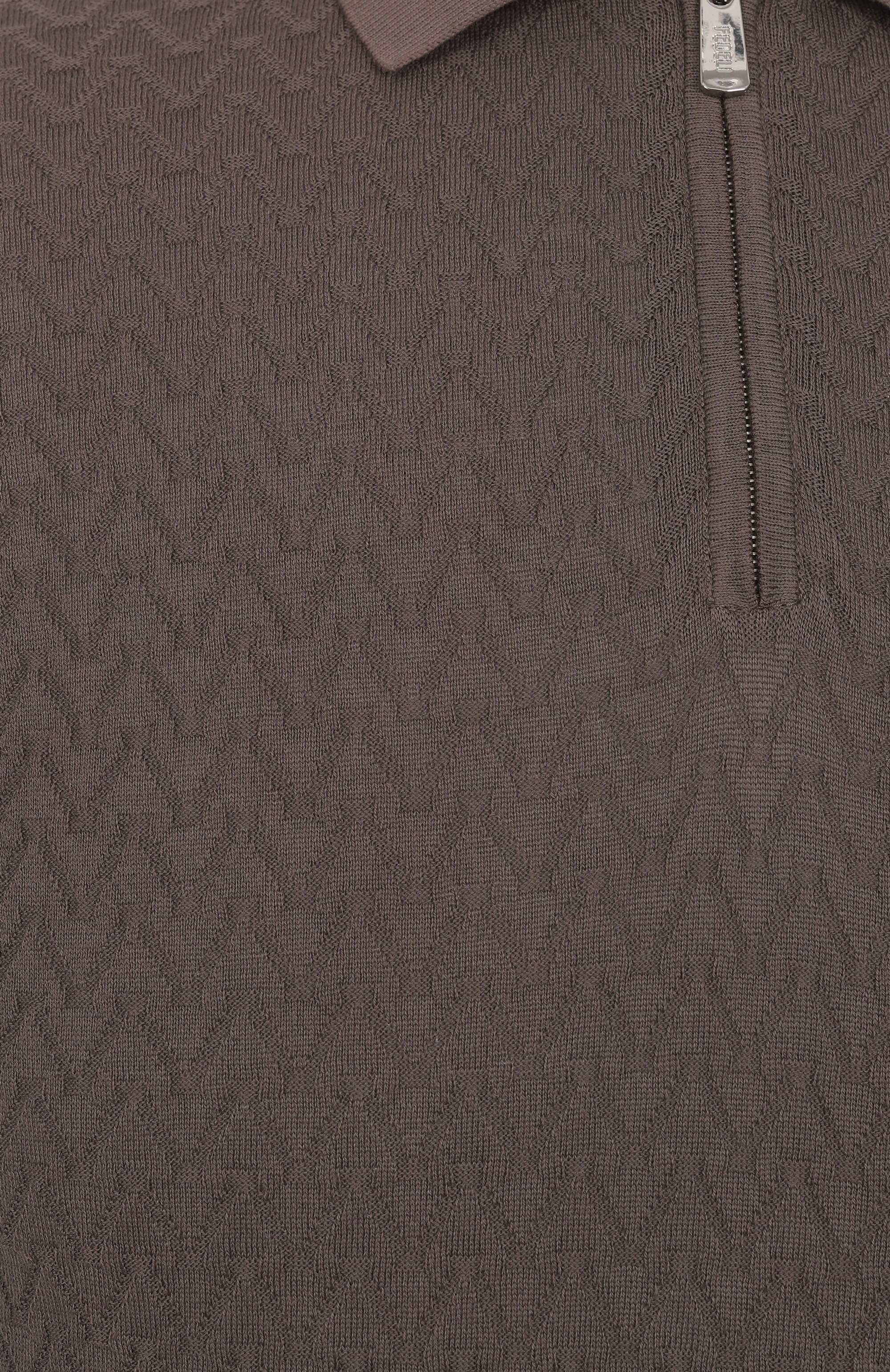 Хлопковое поло FEDELI темно-коричневого цвета по цене 67600 руб., арт. 8UED5921, фото 6 Хлопковое поло FEDELI, арт. 8UED5921, фото 6