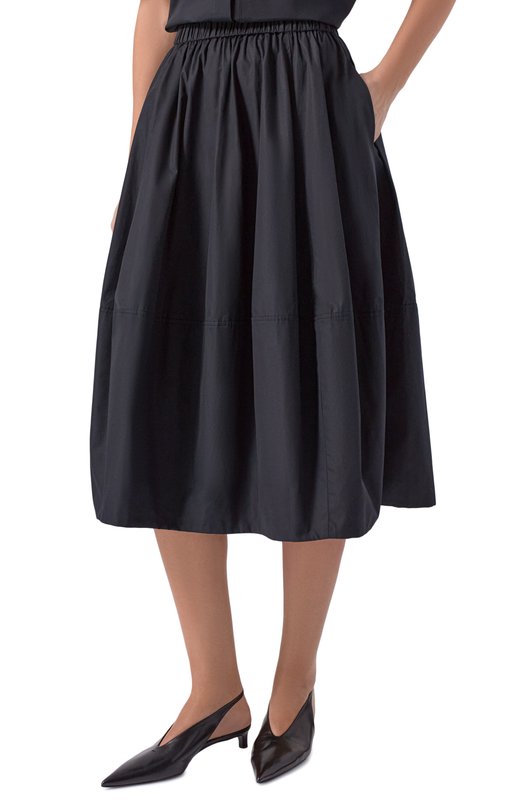 Хлопковая юбка Co 3513LCSP-C0RE Чёрный  3513LCSP-C0RE Фото 3