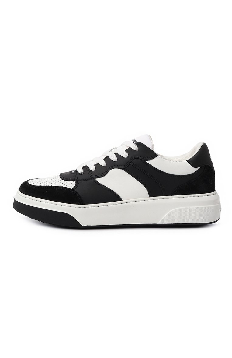 Мужские кожаные кеды bumper DSQUARED2 белого цвета, арт. SNM0298 01504841 | Фото 4 (Подошва: Массивная; Материал внутренний: Натуральная кожа, Текстиль; Стили: Классический; Материал утеплителя: Без утеплителя; Материал внешний: Натуральная кожа; Кросс-КТ: Низкие; Автоматизация состава: Проставлено; Автоматизация ТО: Проставлено)