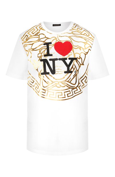 Женская хлопковая футболка VERSACE, арт. A84108/A201952