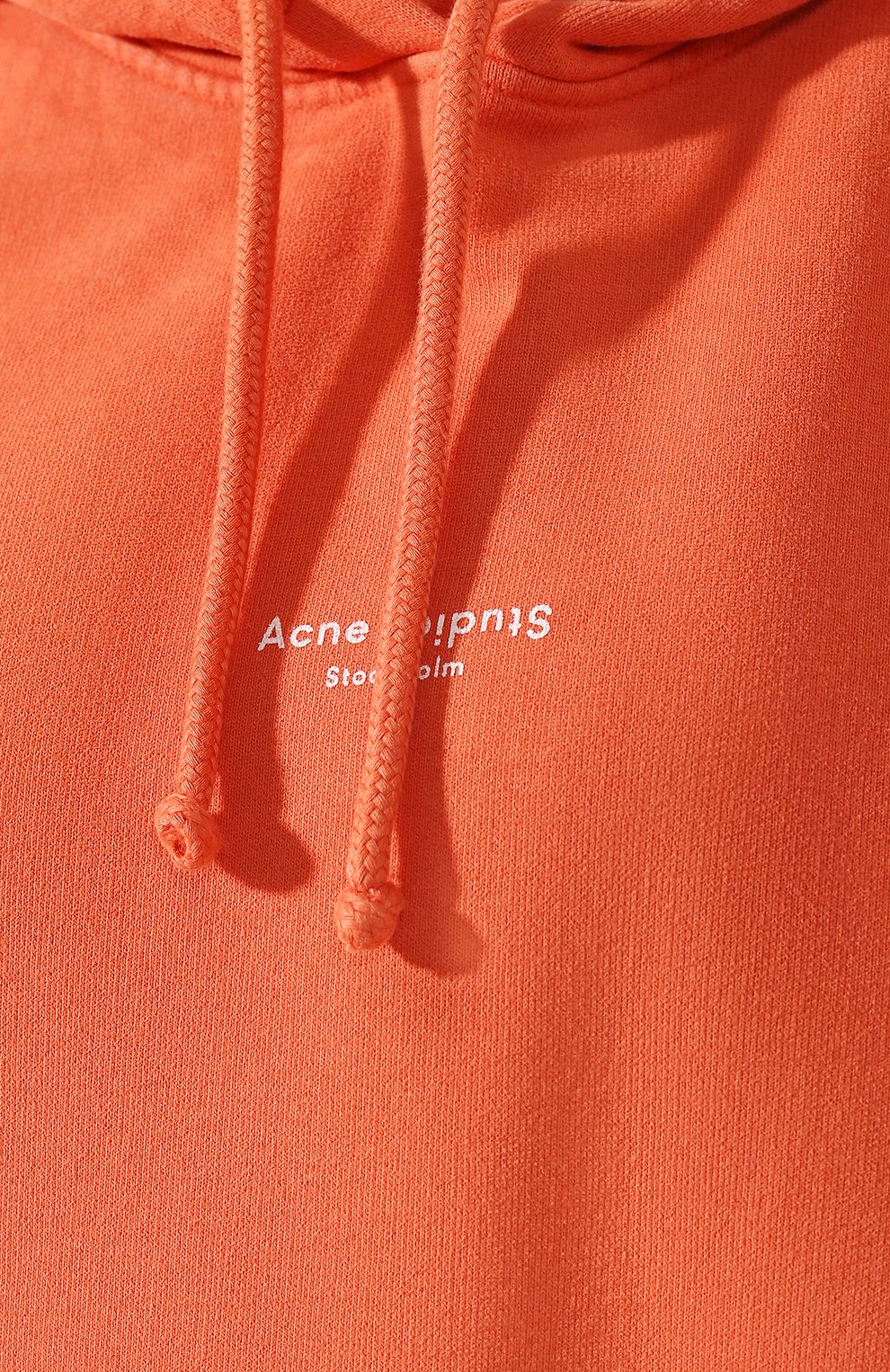 Хлопковое худи ACNE STUDIOS красного цвета по цене 53300 руб., арт. AI0049/W, фото 5 Хлопковое худи ACNE STUDIOS, арт. AI0049/W, фото 5