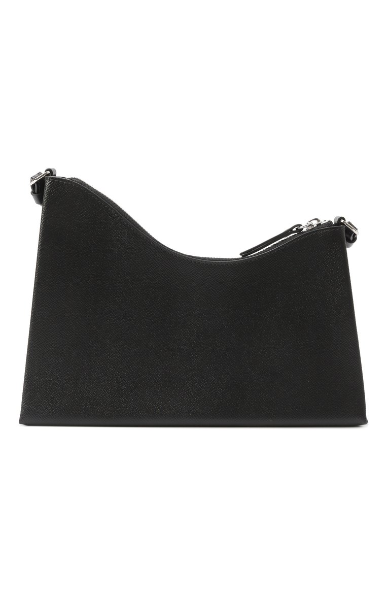 Женская сумка snatched MAISON MARGIELA ч�ерного цвета, арт. SB1WG0054/P4745 | Фото 1 (Ремень/цепочка: На ремешке; Материал: Натуральная кожа; Размер: medium; Автоматизация ТО: Проставлено; Автоматизация состава: Проставлено)