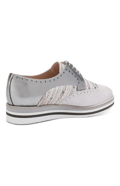 Комбинированные броги PERTINI серого цвета по цене 26350 руб., арт. 191W14794D7, фото 4 Комбинированные броги PERTINI, арт. 191W14794D7, фото 4